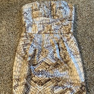 Brown & Beige print dress